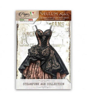 Vellum Paper A4 10-pack - Steampunk - 1 - Paper Designs - Tidformera