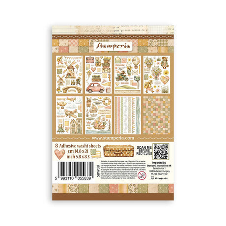 Washi pad - Cozy Family - 10 - Stamperia - Tidformera