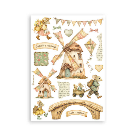Washi pad - Cozy Family - 2 - Stamperia - Tidformera