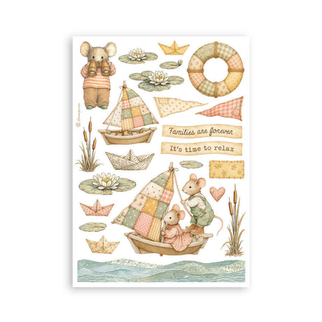 Washi pad - Cozy Family - 7 - Stamperia - Tidformera