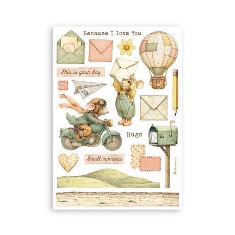 Washi pad - Cozy Family - 4 - Stamperia - Tidformera