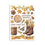 Washi pad - Golden Harmony - 3 - Stamperia - Tidformera