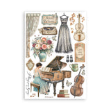 Washi pad - Symphony - 2 - Stamperia - Tidformera