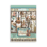 Washi pad - Symphony - 1 - Stamperia - Tidformera