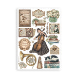 Washi pad - Symphony - 6 - Stamperia - Tidformera