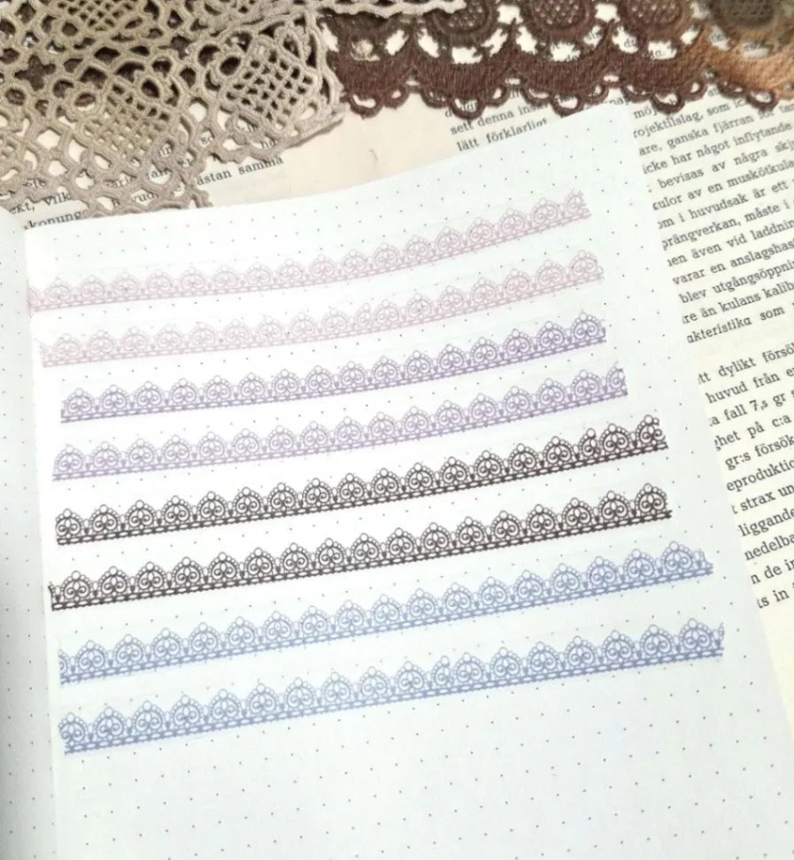 Washi tape 10 mm - Lace - Lilac Easter - 4 - Lana's Scrap Shop - Tidformera