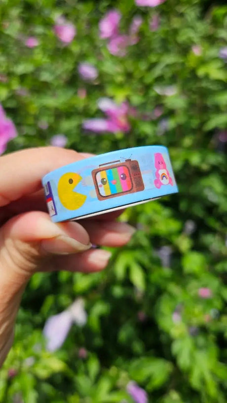 Washi tape 15 mm - 80's Icons Popculture Retro - 2 - Studio Inktvis B.V - Tidformera