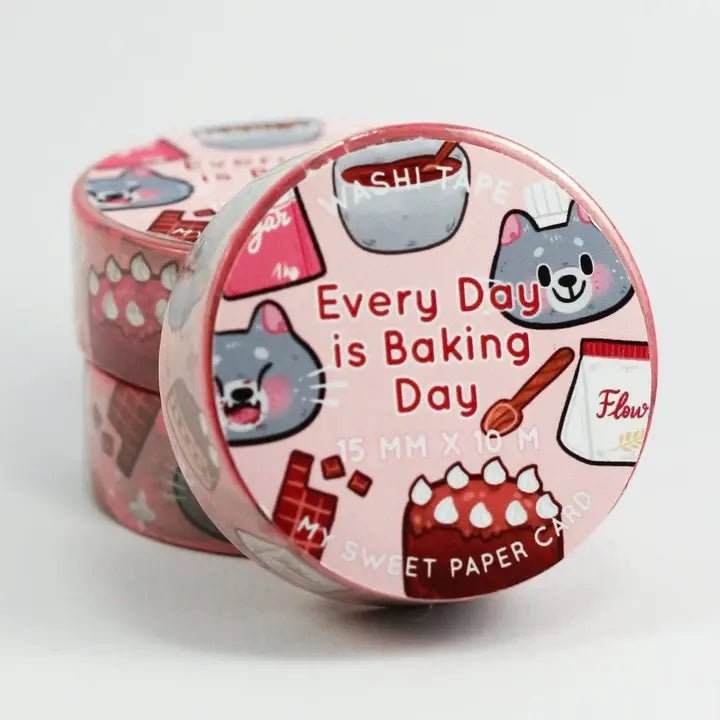 Washi tape 15 mm - Every Day Is Baking Day - 1 - My Sweet Paper Card - Tidformera