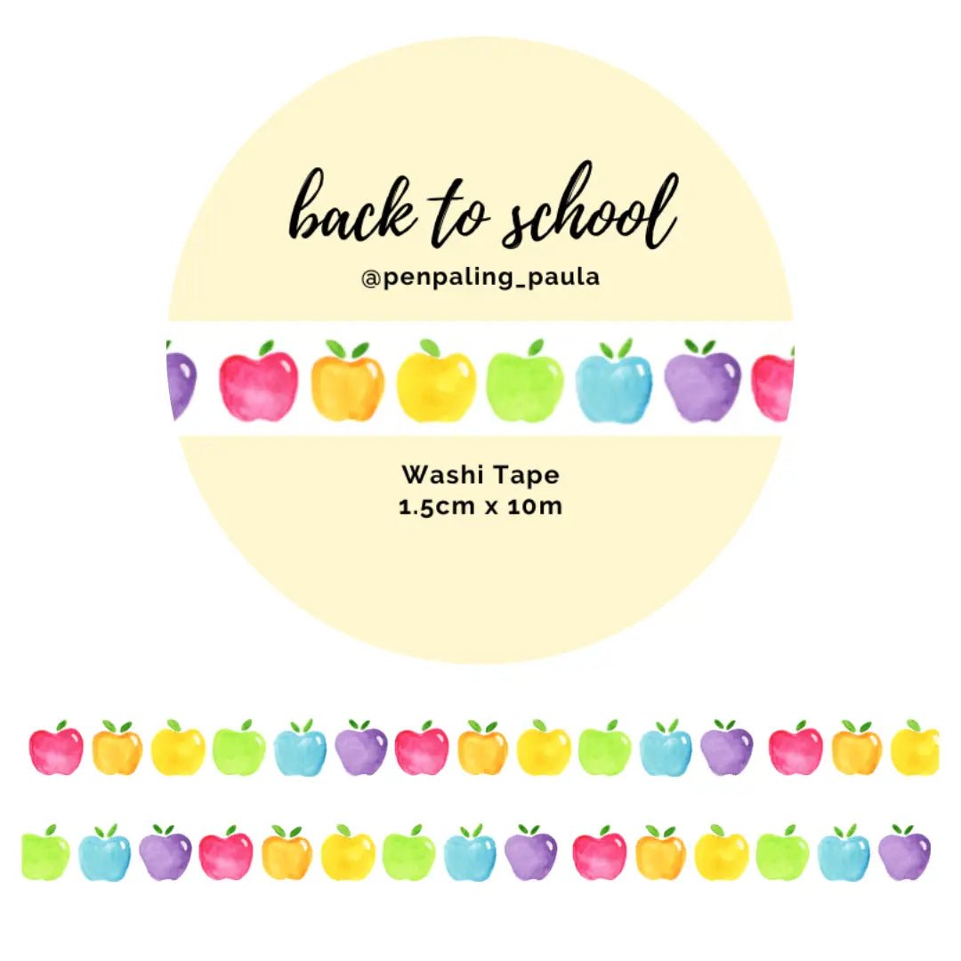 Washi tape 15 mm - Penpaling Paula - Back To School - 1 - Penpaling Paula - Tidformera