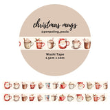 Washi tape 15 mm - Penpaling Paula - Christmas Mugs - 1 - Penpaling Paula - Tidformera