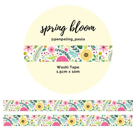 Washi tape 15 mm - Penpaling Paula - Spring Bloom - 1 - Penpaling Paula - Tidformera