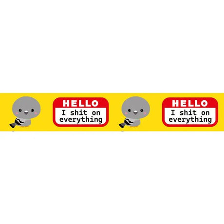 Washi tape 15 mm Studio Inktvis - Hello I Shit On Everything Pigeon - 2 - Studio Inktvis B.V - Tidformera