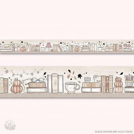 Washi tape 25 mm - Autumnal Library - 2 - Hello Petite Paper - Tidformera
