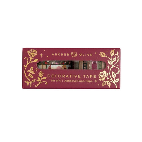 Washi tape - 4-pack - Books of Beauty - 4 - Archer & Olive - Tidformera