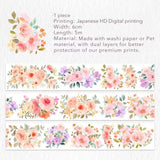 Washi tape - 60 mm - Flower Corridor - 5 - Washi Tape Shop - Tidformera