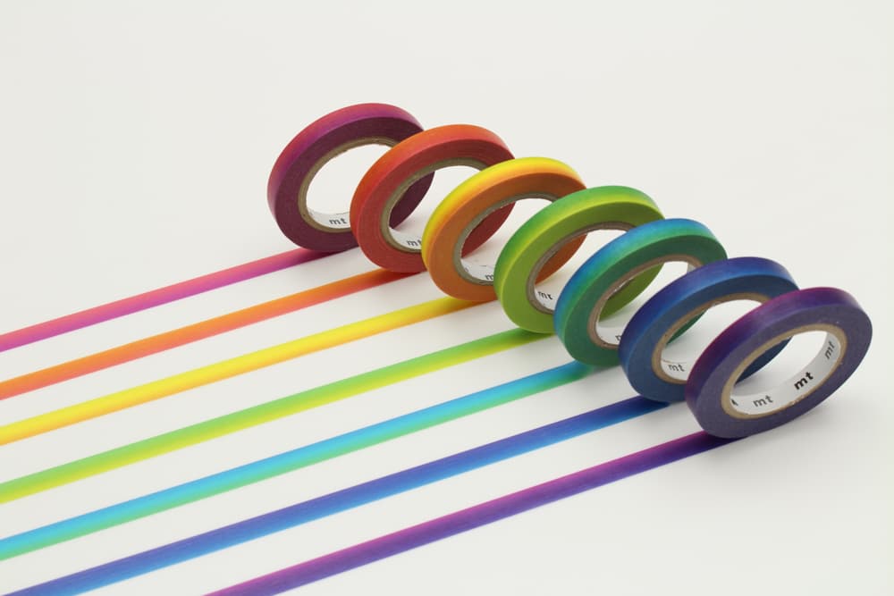 Washi Tape 7 - pack - Giftbox Rainbow - 1 - MT masking tape - Tidformera