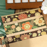 Washi tape Color of japanese clothing 3 - pack - Dark Green - 3 - BGM - Tidformera