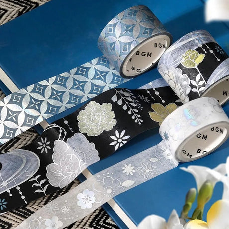 Washi tape Color of japanese clothing 3 - pack - Evening darkness - 2 - BGM - Tidformera