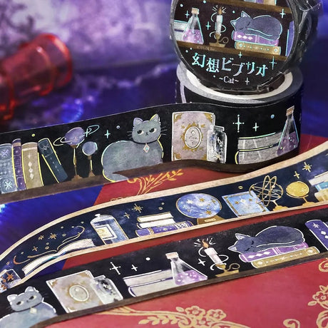 Washi Tape Fantasy Vibrio - Cat - 3 - BGM - Tidformera