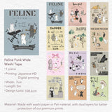 Washi tape Feline Funk - 70 mm - 8 - Washi Tape Shop - Tidformera