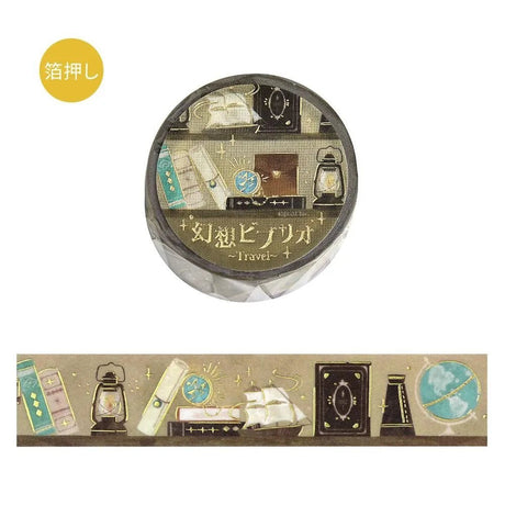 Washi Tape Gensou Vibrio - Travel - 1 - BGM - Tidformera