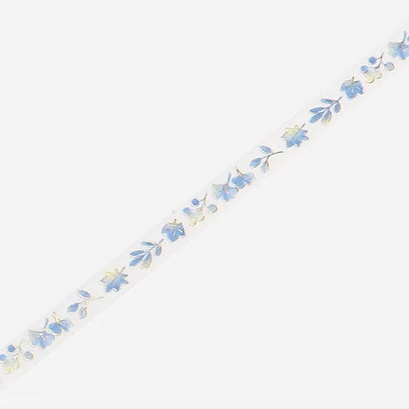Washi Tape Gold Blue Leaf - 5 mm - 3 - BGM - Tidformera
