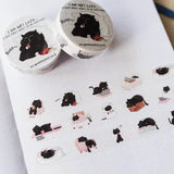 Washi tape Mocha - I Am Not Lazy... - 3 - Moonaries illo - Tidformera