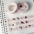 Washi tape Mocha - I'm A Social Vegan, I Avoid Meet - 1 - Moonaries illo - Tidformera