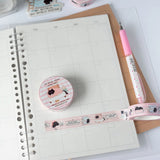 Washi tape Mocha - I'm A Social Vegan, I Avoid Meet - 4 - Moonaries illo - Tidformera