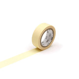 Washi Tape Pastel - Sunflower från MT masking tape - Utrullad pastellgul washi tape - Tidformera