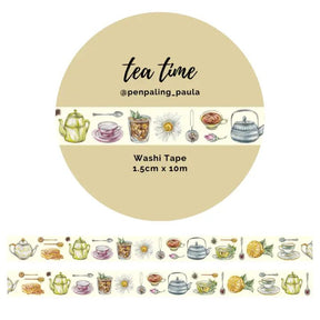 Washi tape Penpaling Paula - 15 mm - Tea time - 1 - Penpaling Paula - Tidformera
