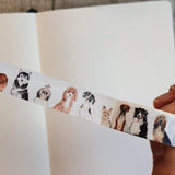 Hundmotiv på washi tape. Tidformera