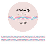 Washi tape - Penpaling Paula - Mermaids 10 mm - 1 - Penpaling Paula - Tidformera