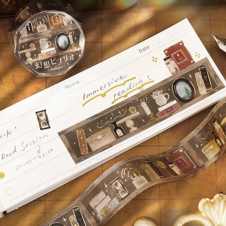 Washi Tape Phantom Vibrio - Antique - 3 - BGM - Tidformera