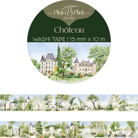 Washi tape Plan & Plot - Château 15 mm - 1 - Plan & Plot Studio - Tidformera