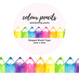 Washi tape - Shaped 20 mm - Colour Pencils - 1 - Penpaling Paula - Tidformera