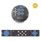 Washi Tape Tile Art - Night Sky - 1 - BGM - Tidformera