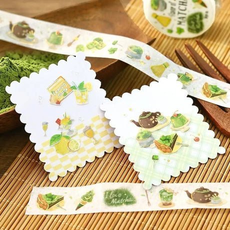 Washi Tape Tokimeki Flavor - Matcha - 4 - BGM - Tidformera