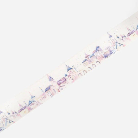 Washi Tape Watercolor Town - European city - 3 - BGM - Tidformera