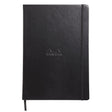 Webnotebook Dotted Anteckningsbok - A4 från Rhodia - Svart anteckningsbok med svart bokmärkesband samt gummiband för stängning - Tidformera
