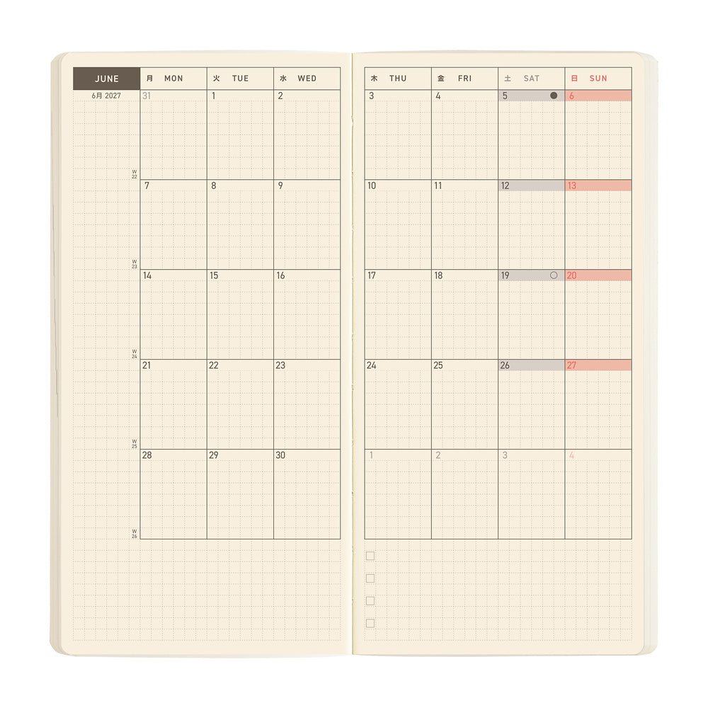 Weeks MEGA Sneaker: Lime Green - 2027 - 6 - Hobonichi Techo - Tidformera