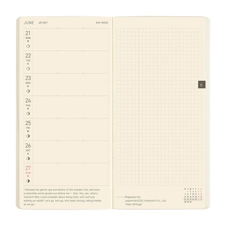 Weeks MEGA Sneaker: Lime Green - 2027 - 7 - Hobonichi Techo - Tidformera