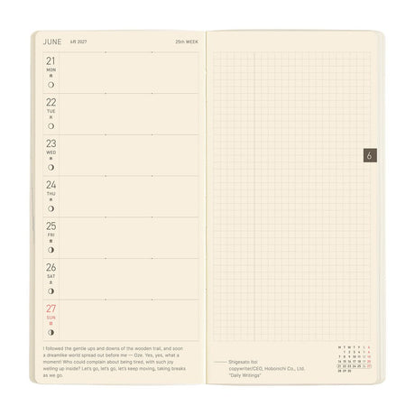 Weeks MEGA Sneaker: Mandarin Orange - 2027 - 7 - Hobonichi Techo - Tidformera