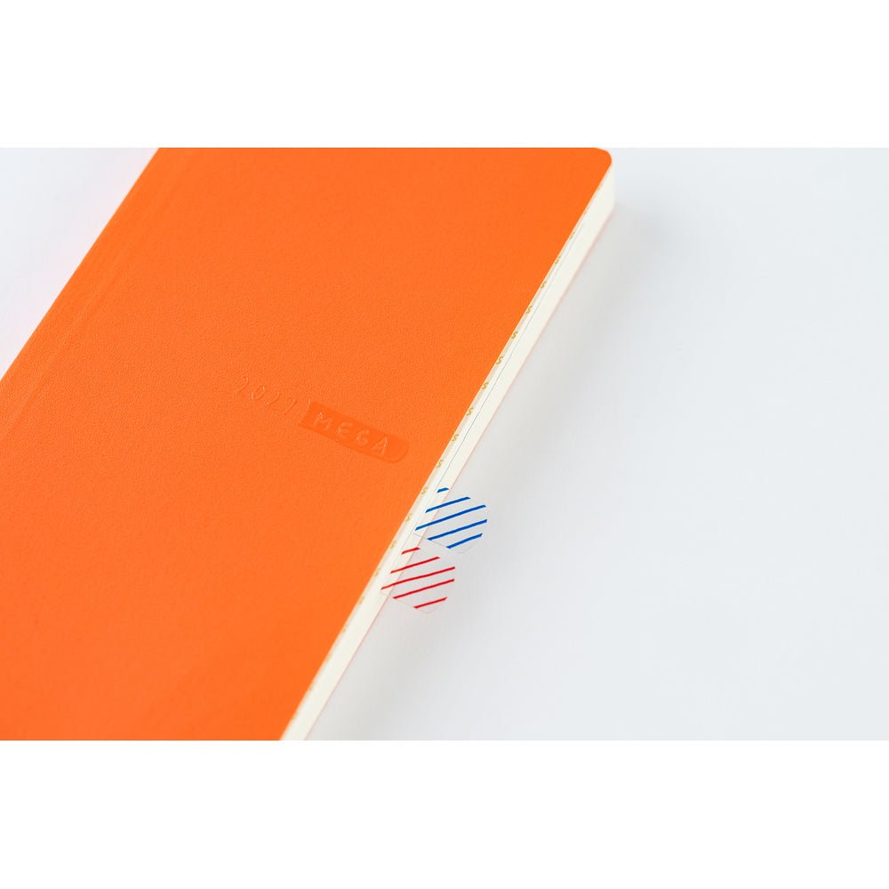 Weeks MEGA Sneaker: Mandarin Orange - 2027 - 3 - Hobonichi Techo - Tidformera