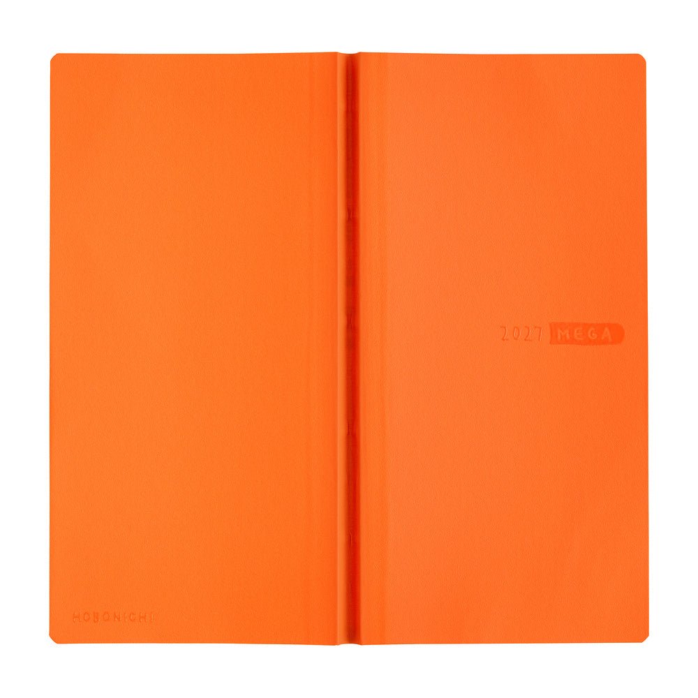 Weeks MEGA Sneaker: Mandarin Orange - 2027 - 9 - Hobonichi Techo - Tidformera