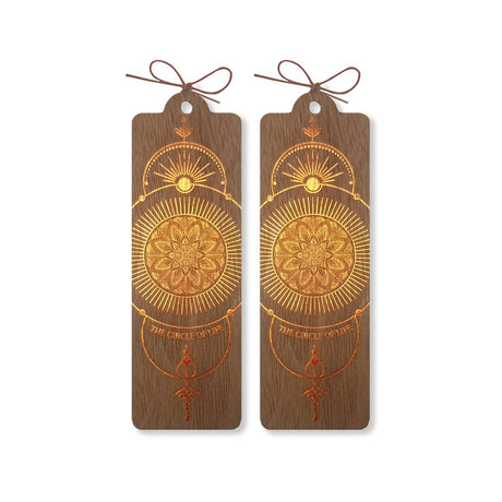 Wooden bookmark - The circle of life - 3 - Cozywood - Tidformera