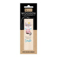 Bokmärke i trä med en katt som har krona på huvudet. Den har texten Be your own reason to smile. Wooden bookmark - The Majesty från Cozywood - Tidformera