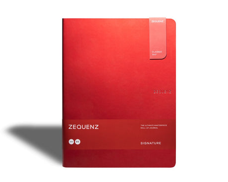 Zequenz - Linjerad anteckningsbok - Signature Lite - B5 - Röd från
 Zequenz - Tidformera