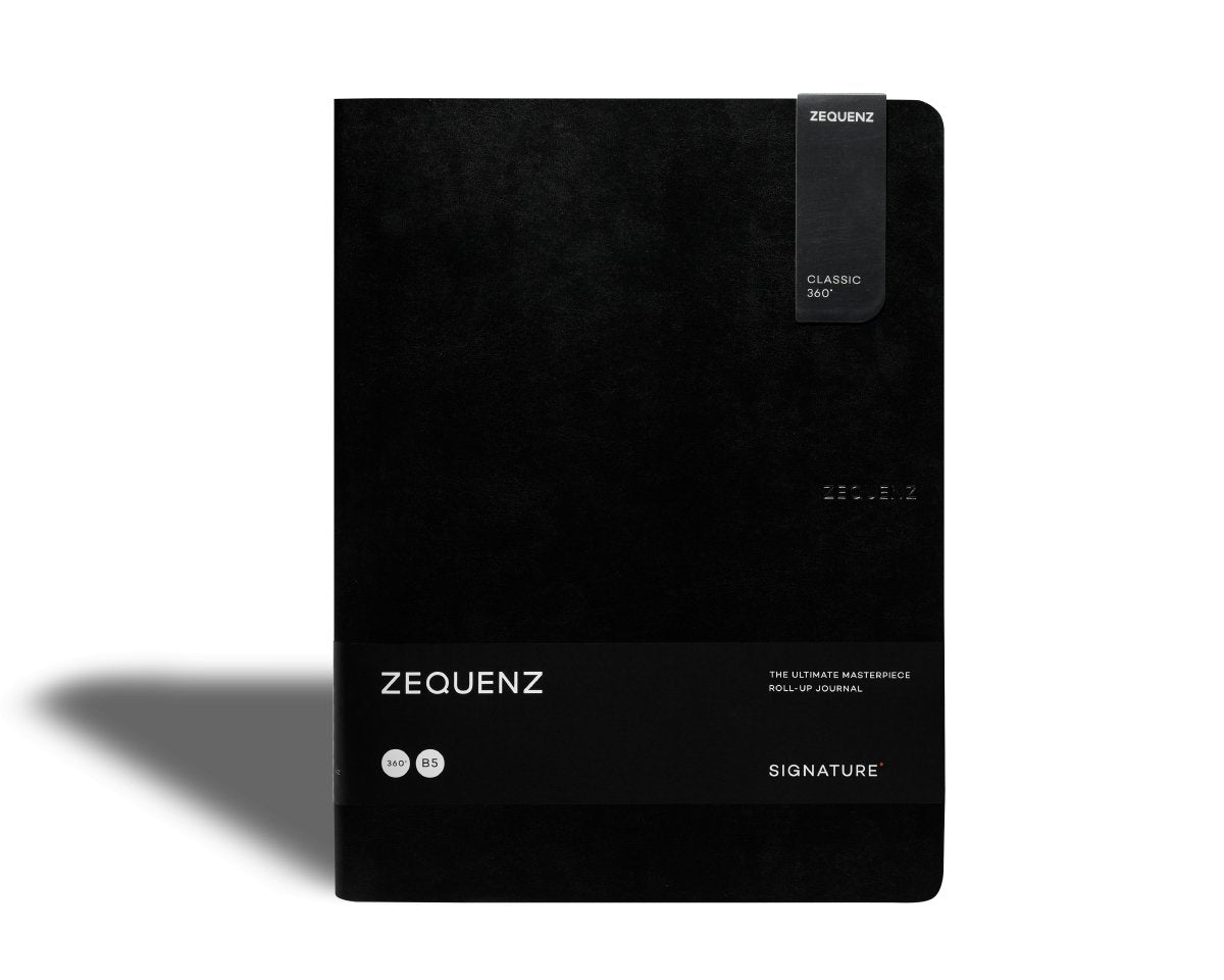 Zequenz - Olinjerad anteckningsbok - Signature Lite - B5 - Svart från Zequenz - Tidformera