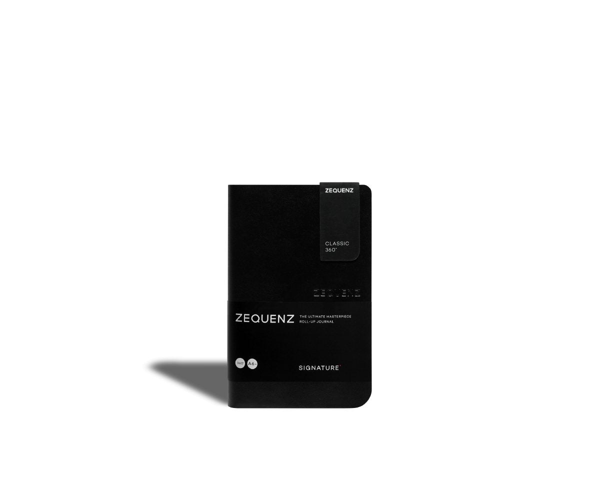 Zequenz - Rutad anteckningsbok - Signature Classic A6 - Svart från Zequenz - Tidformera